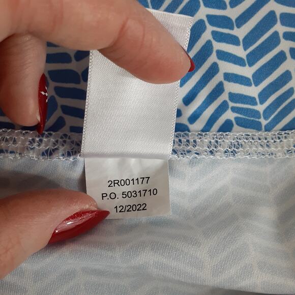 Vineyard Vines Womens S Golf Skort Ruffle Hem Blue Herringbone Pickleball - Picture 7 of 10